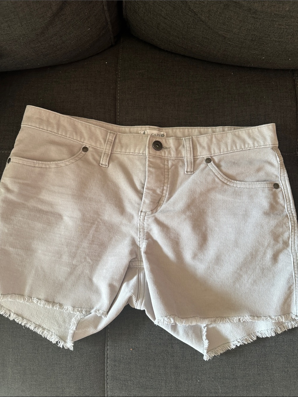 Carve designs Light grey Denim Cutoff Shorts